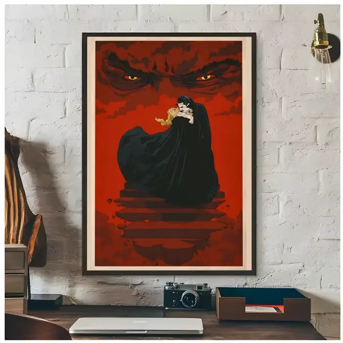 Affiche gothique d'horreur D-Dracula