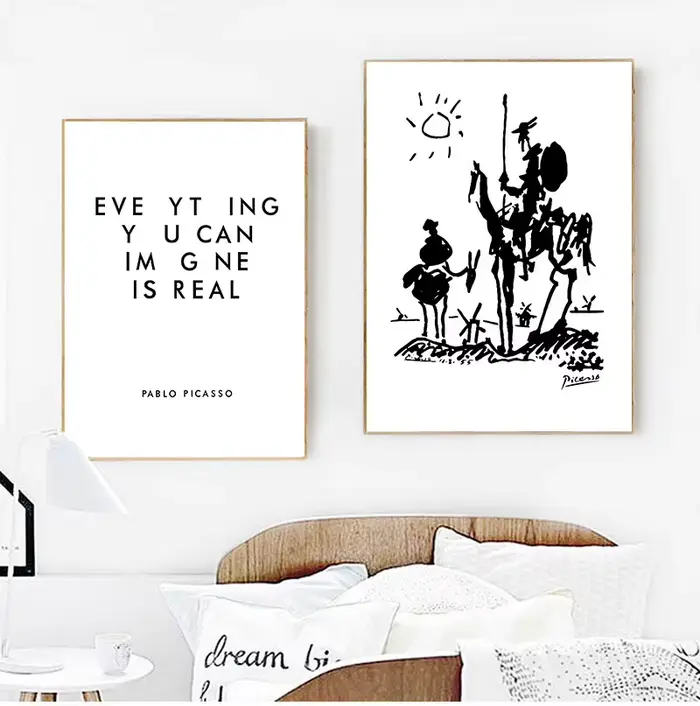 Impression sur toile de Don Quichotte