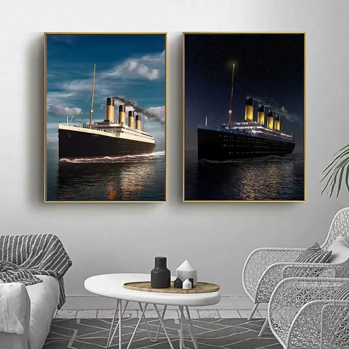 Affiche Titanic, images Vintage de voiles au voile et de la mer