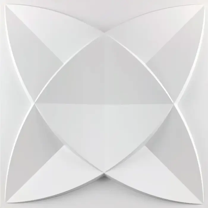Panneau mural 3D blanc en mousse de brique