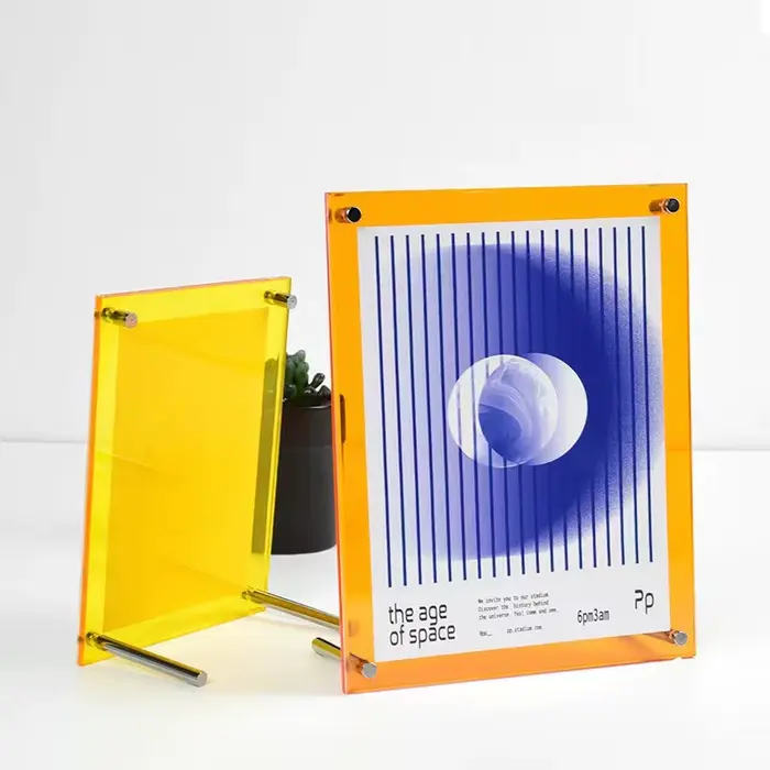 Cadres photo en acrylique modernes avec support