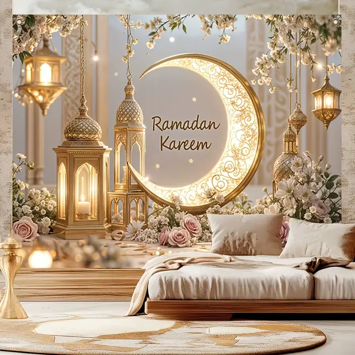 Bannière murale élégante du Ramadhan