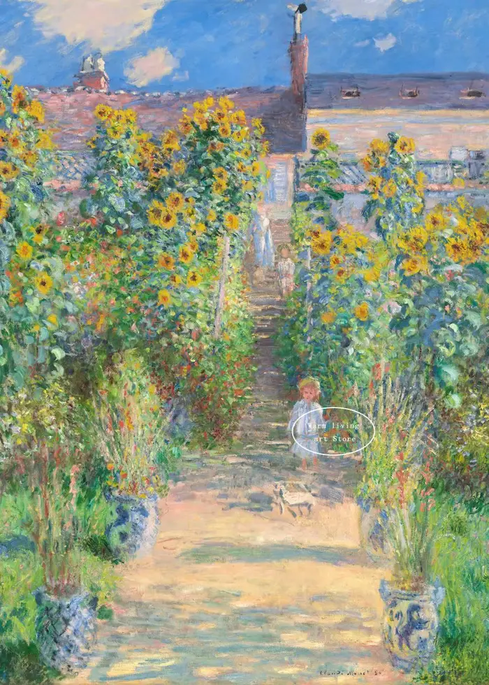 AZNM – célèbre œuvre d'art de Claude Monet, peinture sur toile, bateau, paysage marin, affiches, imp