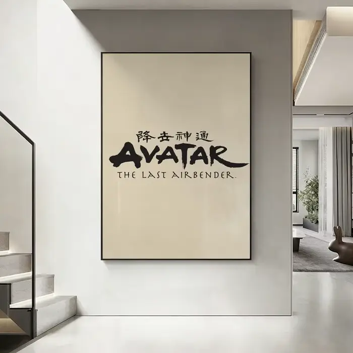 Affiche de dessin animé A-Avatar Last A-Airbender, art HD, imperméable, mur autocollant, décoration 