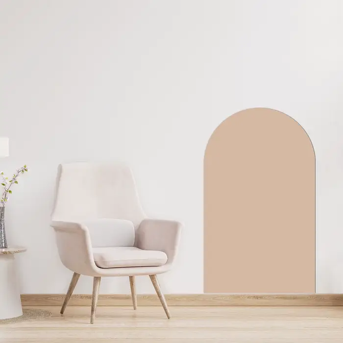 1 autocollant mural magnétique décoratif en forme d'arche pour tableau blanc. Motif d'arc semi-circulaire simple