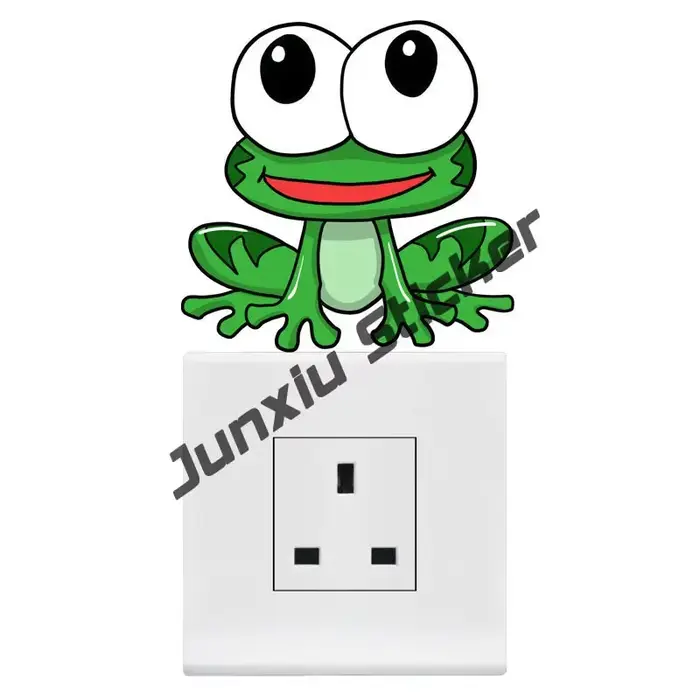 Crazy Frog – autocollants de moto et de voiture, dessin animé de grenouille drôle, décoratif, accessoires de voiture, décalcomanies imperméables