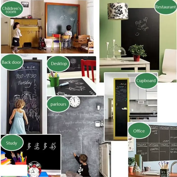 45*200 cm tableau noir stickers muraux