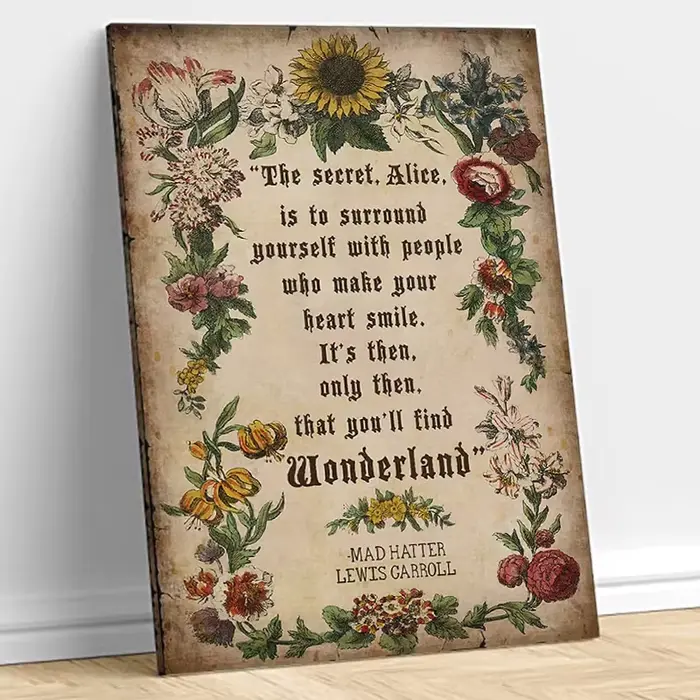Affiches avec citation inspirante Alice au pays des merveilles