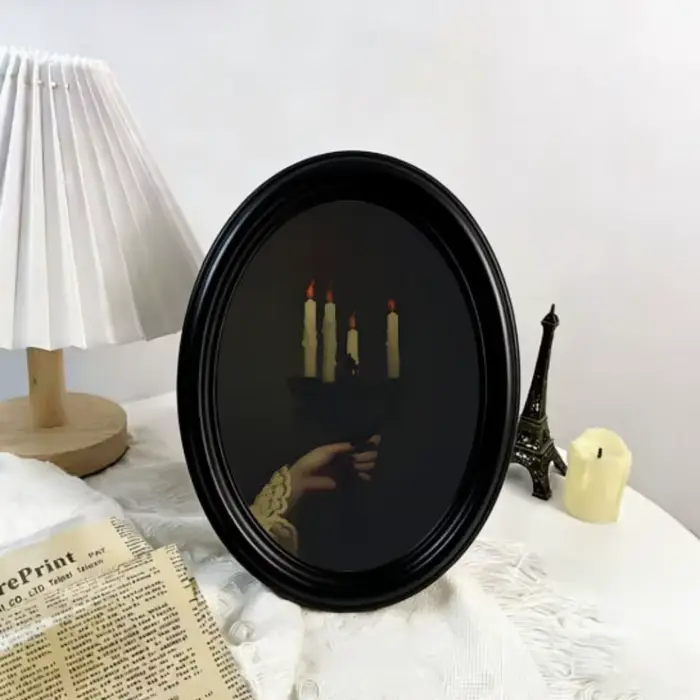 1 Pièce de Décoration Murale Vintage Style Sombre avec Motif Bougeoir