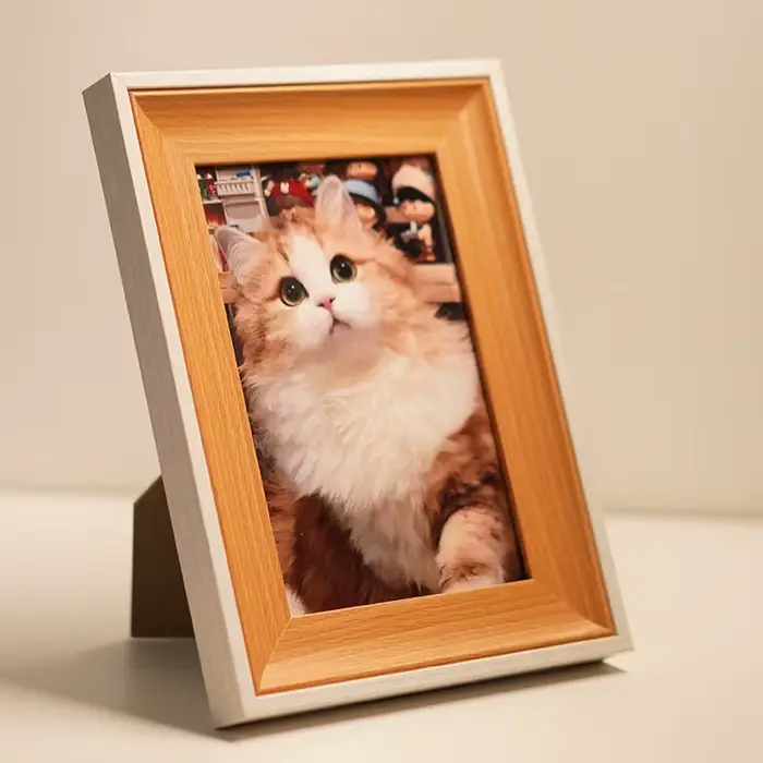 Cadre photo en bois personnalisé pour murs