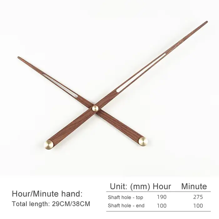 Horloge murale en bois massif