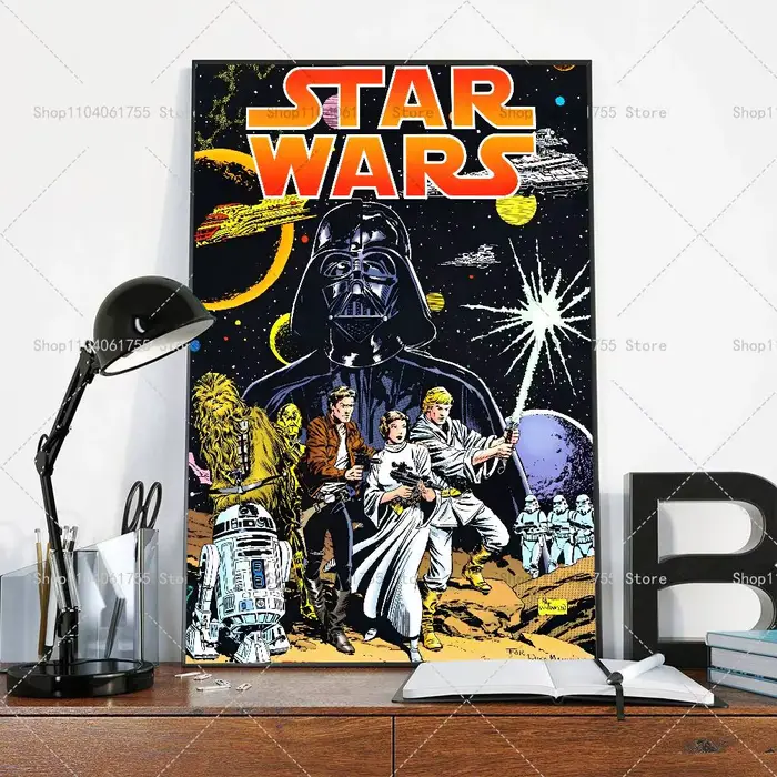 Affiche populaire d'anime S-Star Manga W-Wars, autocollant artistique auto-adhésif en papier impermé
