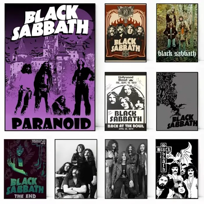 Black Sabbath Rock Band Album Poster