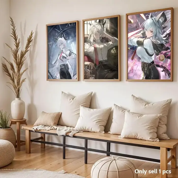 Wuthering Waves Zani Poster autocollants muraux artistiques modernes auto-adhésifs pour la décoration de la chambre à