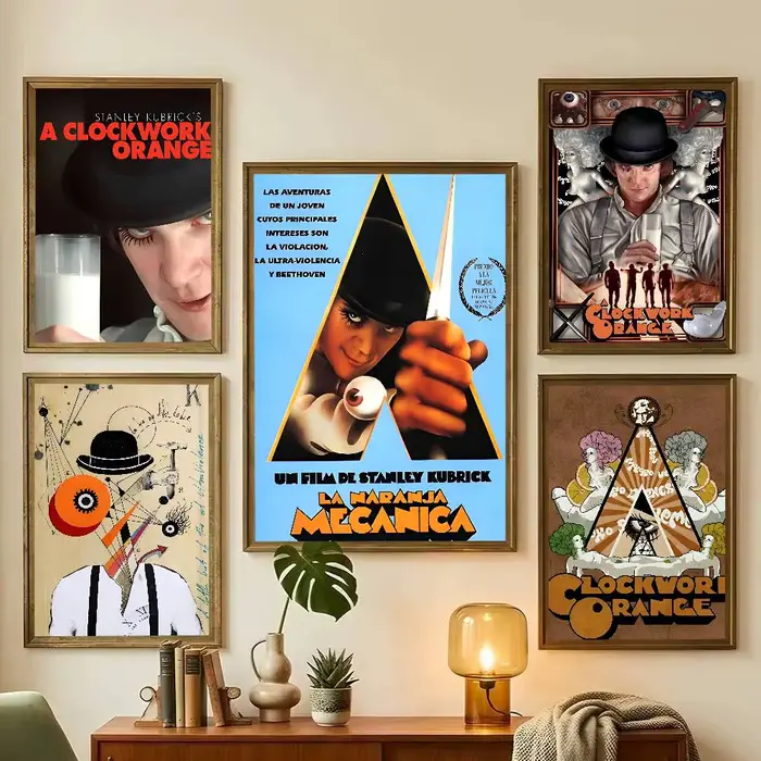 Affiche de film A-A Clockwork Orange avec impressions