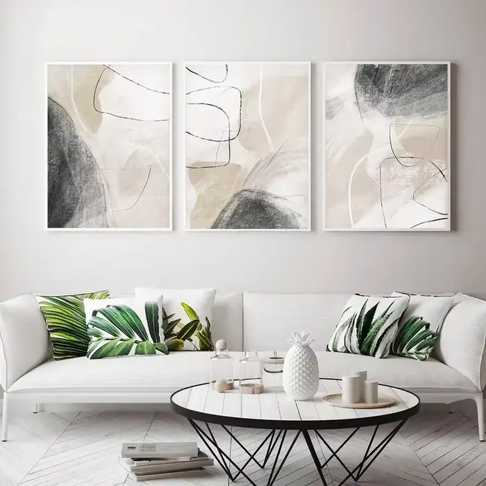 Art mural esthétique minimaliste moderne