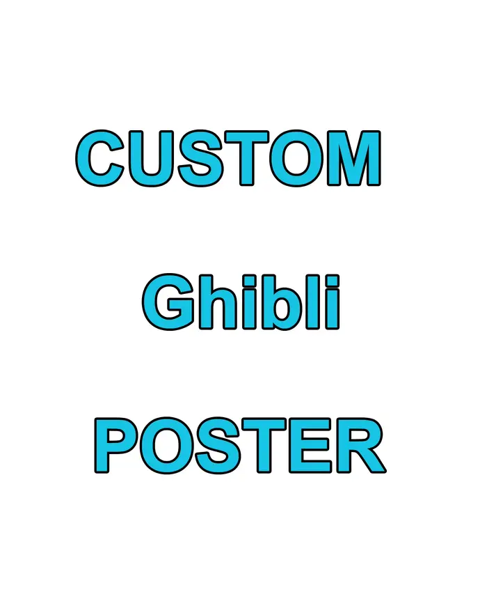 Portrait personnalisé de style Ghibli, impression sur toile de votre photo, affiche d'art murale d'a