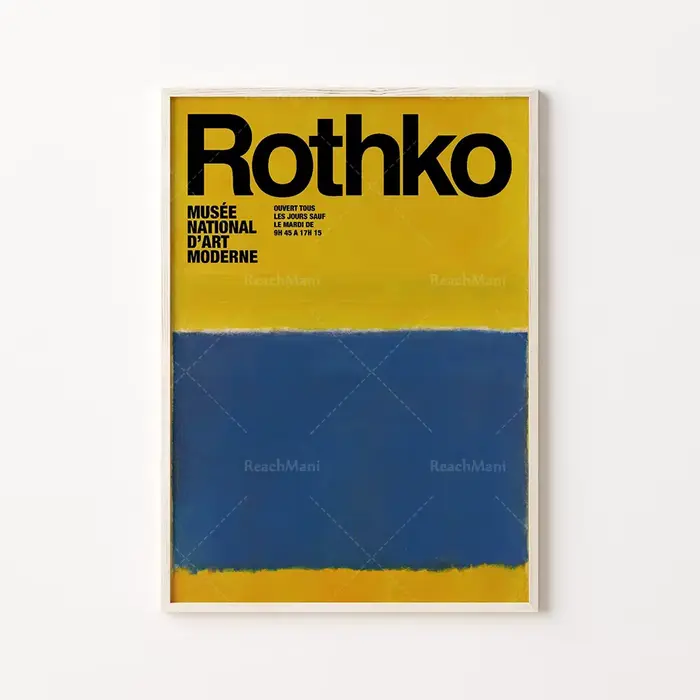 Rothko-Affiche imprimable de Mark Rothko, impression de bloc de couleur, art mural