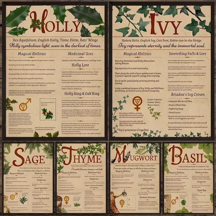 Affiche imprimée du Grimoire vert
