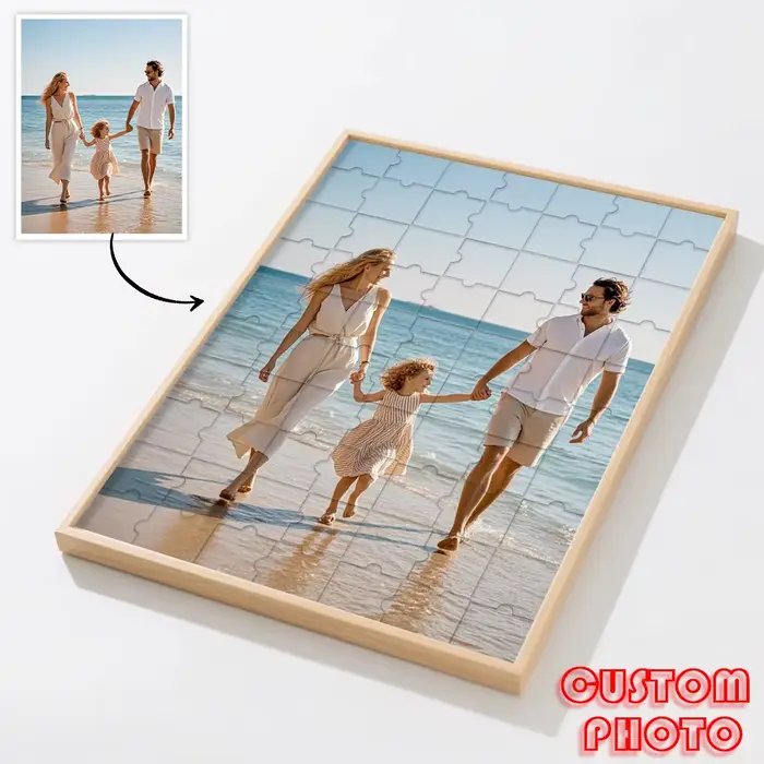 【Personnalisé】 Puzzles en bois encadrés