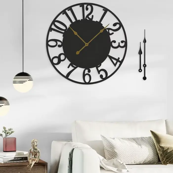 Horloge murale Vintage en métal 50/60cm
