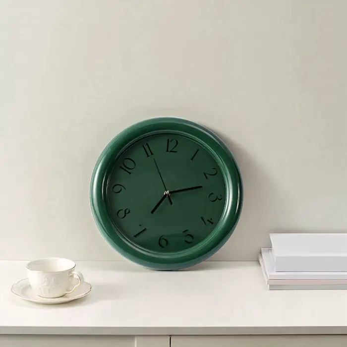 Horloge murale sans tic-tac, horloge décorative moderne rustique, horloge ronde, petite horloge pour