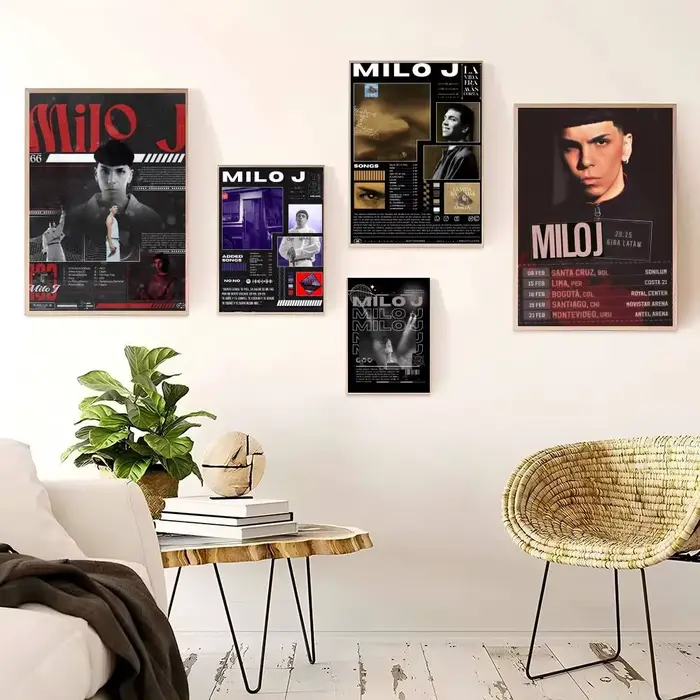 Affiche murale de chanteur m-milo J