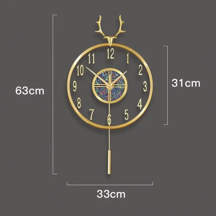 Horloge murale à pendule au Design moderne De luxe