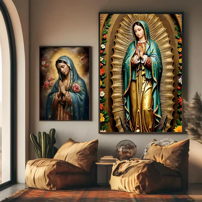 Peinture de la Vierge de Guadalupe