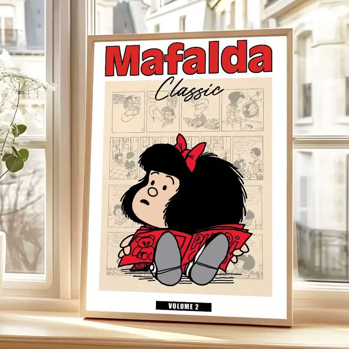 Affiches autocollantes mignonnes de dessin animé M-MafaldaS