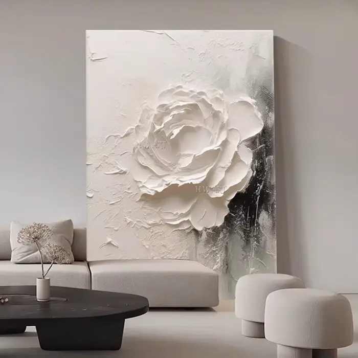 Belle toile d'art murale florale abstraite