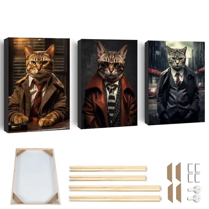 Cadre en bois décoratif pour peinture