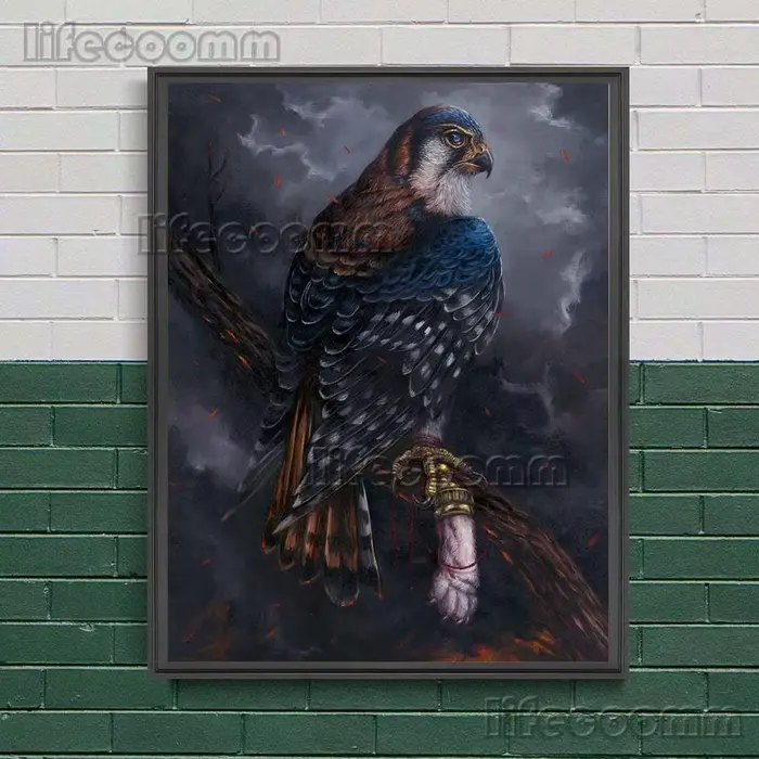 Art mural vintage chauve-souris glouton et fruit doré