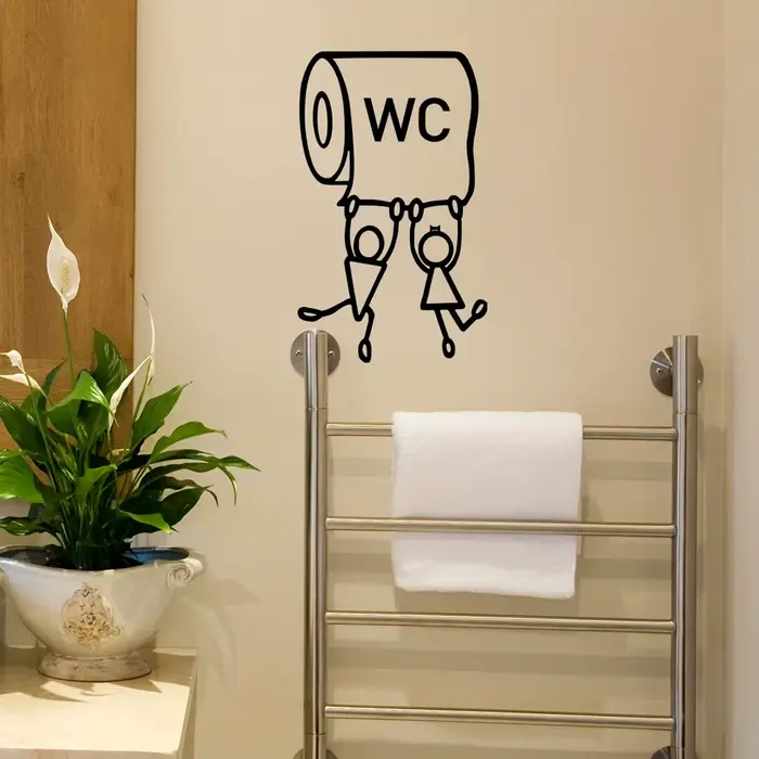 Autocollant de WC 1 pièce