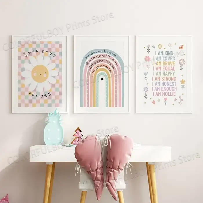 Affiches d'art mural de dessin animé pour la décoration de la maison