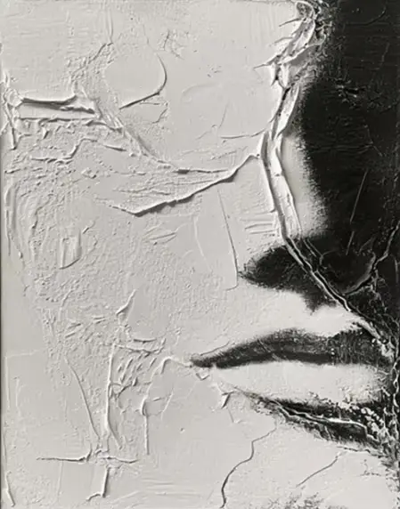 Toile d'art abstrait noir et blanc pour visage féminin, peinture minimaliste, affiches esthétiques i