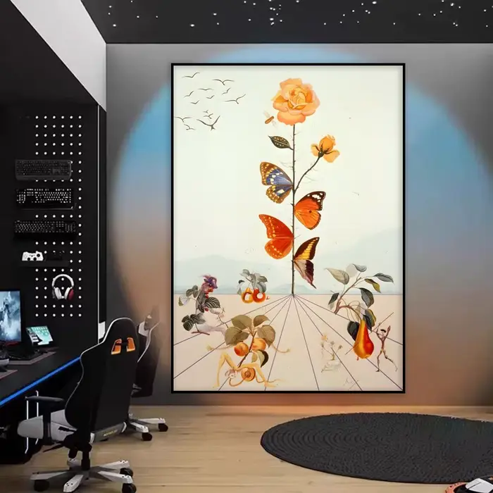Salvador Dali surréalisme peinture abstraite calligraphie HD toile affiche sans plis étanche tout l'
