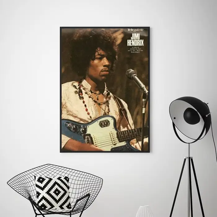 Peinture sur toile SINGER J-JIMI H-HENDRIX affiche imprime mur gérer salon décoration de la maison petit