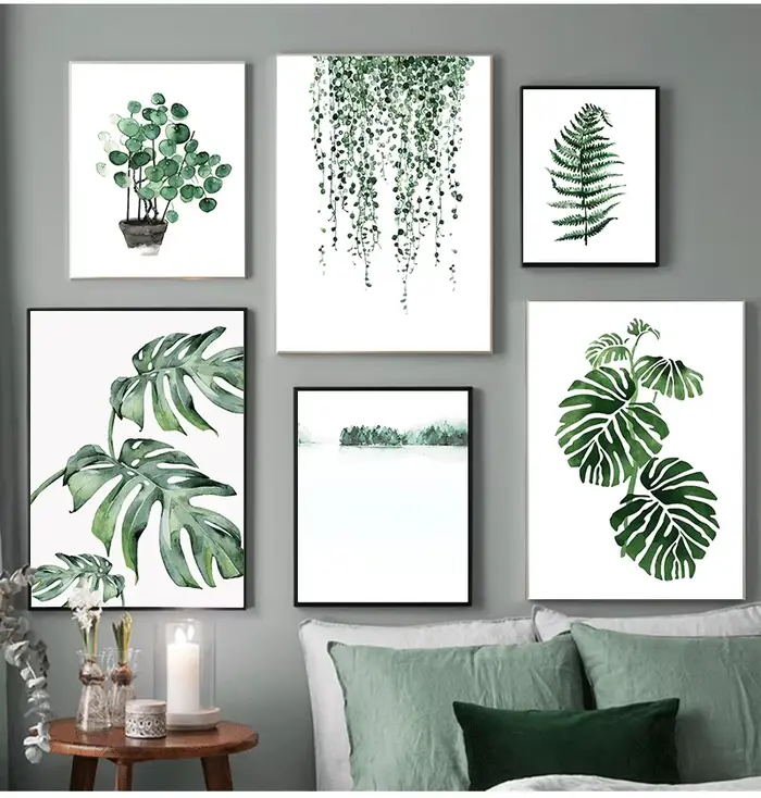 Affiche de plantes tropicales de style scandinave