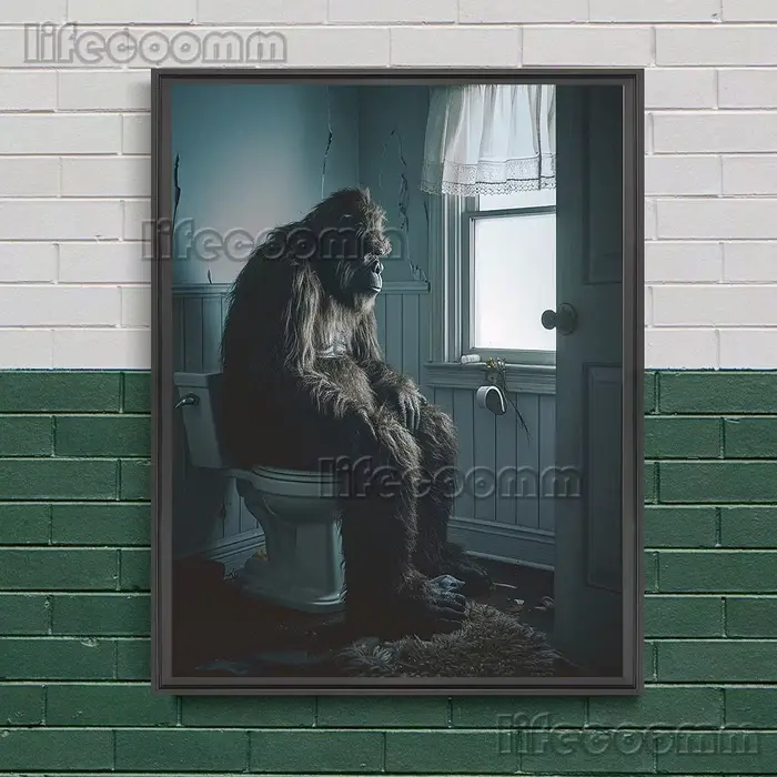 Toile d'art mural Vintage Bigfoot Sloppy et défini