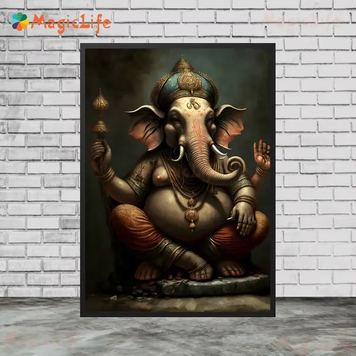 Affiches murales de Religion indienne Ganesha dieu hindouisme
