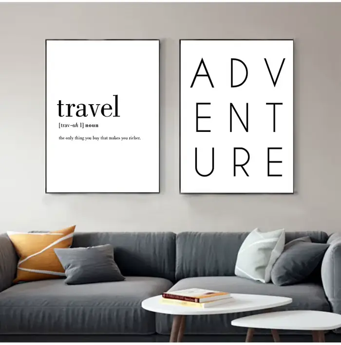 Affiches et imprimés de tableau de destin de carte d'airport