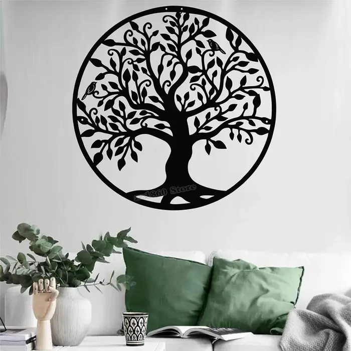 Autocollant mural arbre généalogique arbre de vie, signe d'arbre généalogique, autocollant mural pou