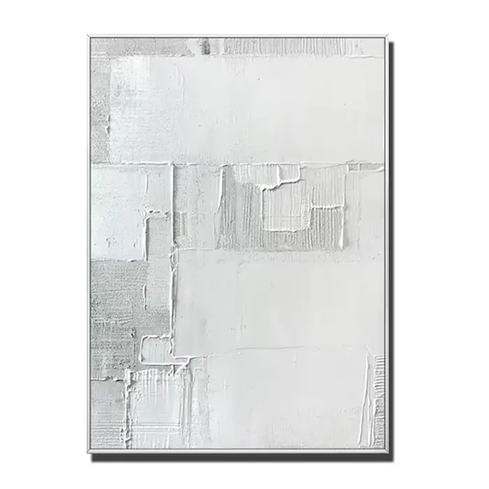 Oeuvre abstraite moderne de bergame, toile acrylique personnalisée, toile abstraite peinte à la main