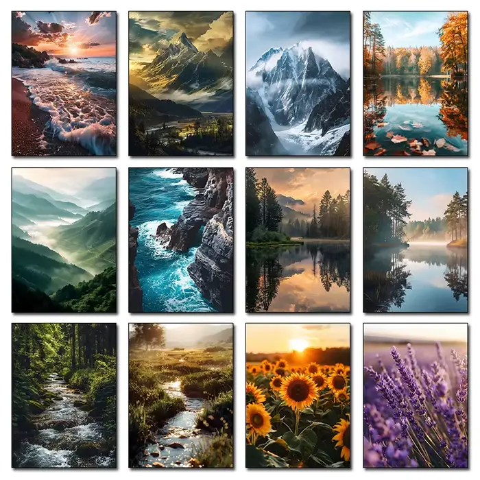 Affiche de paysage naturel du monde