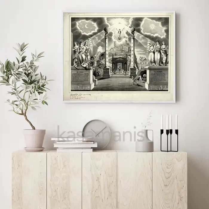 Freemason graphic – affiche Vintage