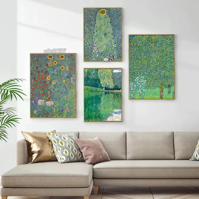 Peinture à l'huile sur toile Gustav Klimt