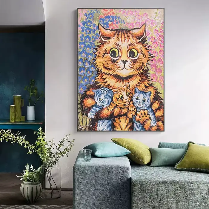 Célèbre portrait de chat de Louis Wain