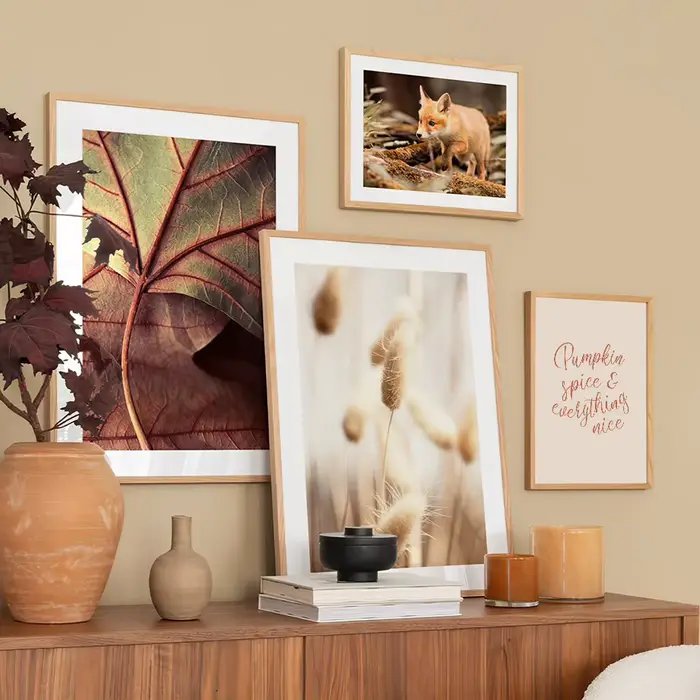 Impression d'art mural de paysage d'automne