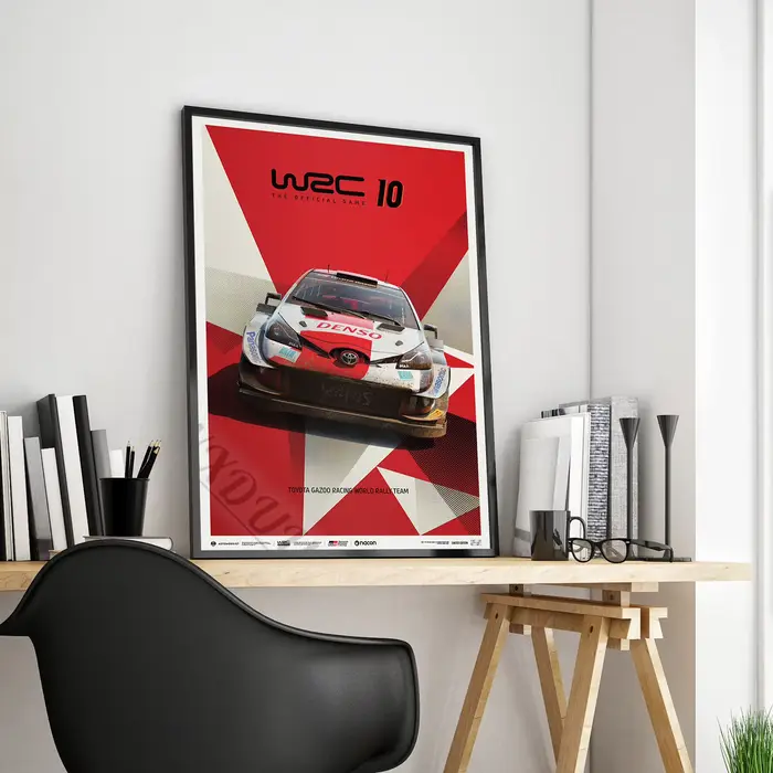 Peinture sur toile de la course de rallye la plus populaire au monde